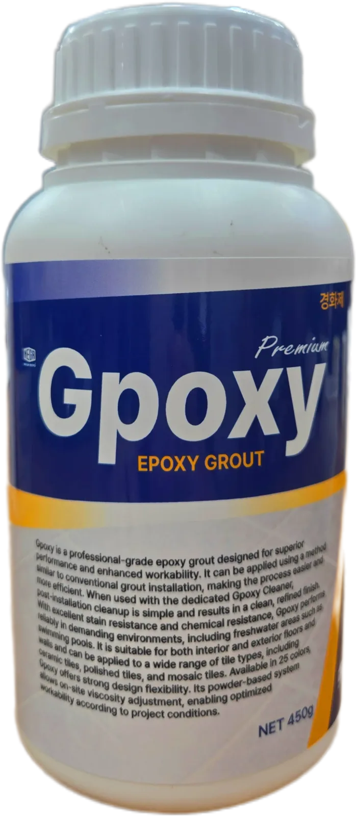 에폭시줄눈 자재 Gpoxy 경화제 450g 병 제품 사진